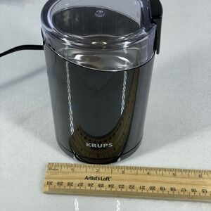 Working Krups Electric Coffee Spice Grinder Black F203 Stainless Steel Blades